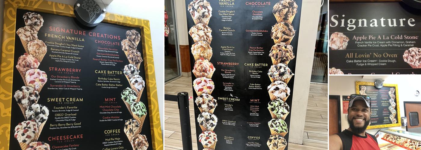 Cold Stone Creamery Menu