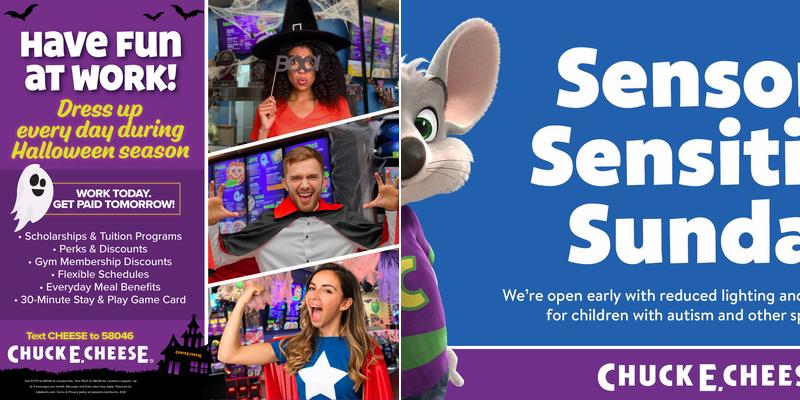 Chuck E. Cheese Menu