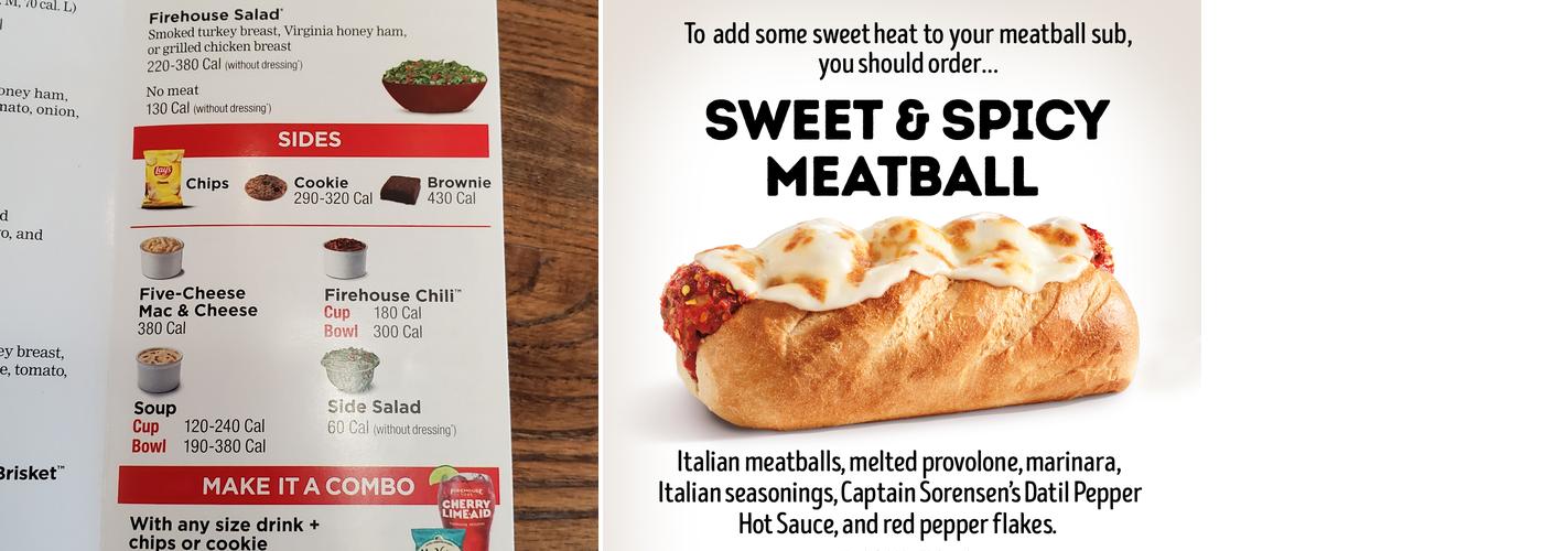 Firehouse Subs Blue Ridge Crossing Menu