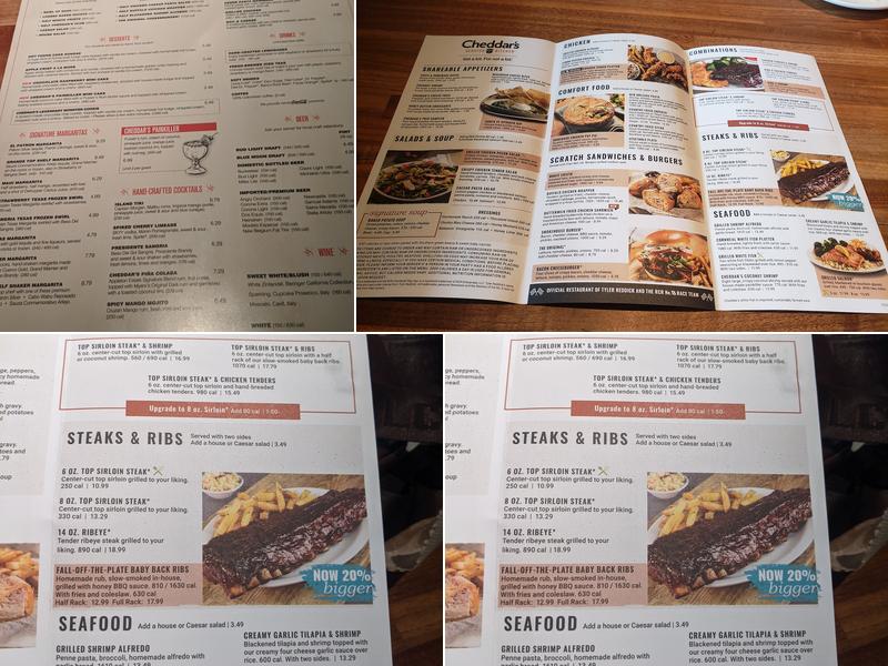 Cheddar's Scratch Kitchen Menu