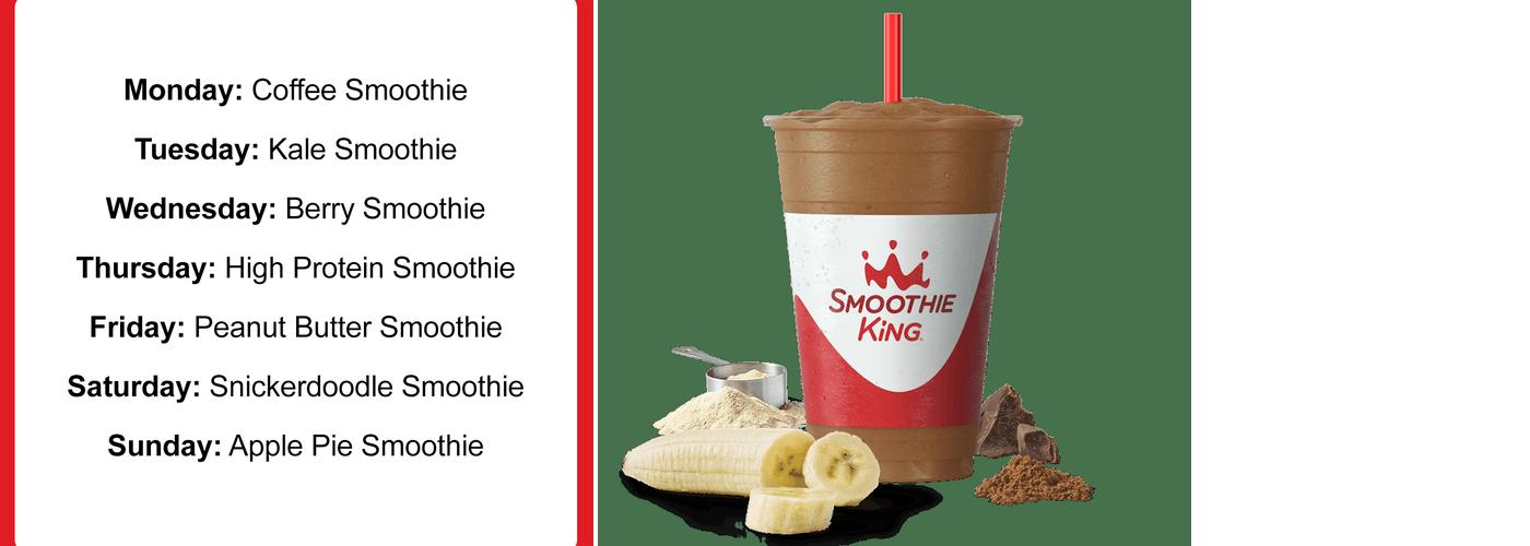 Smoothie King Menu