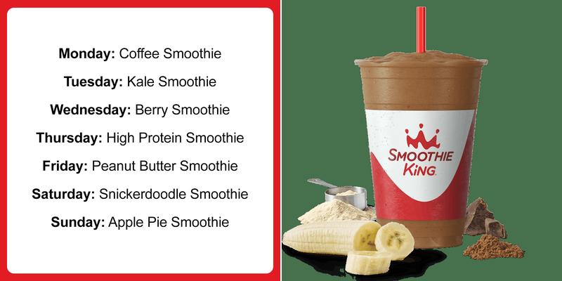 Smoothie King Menu
