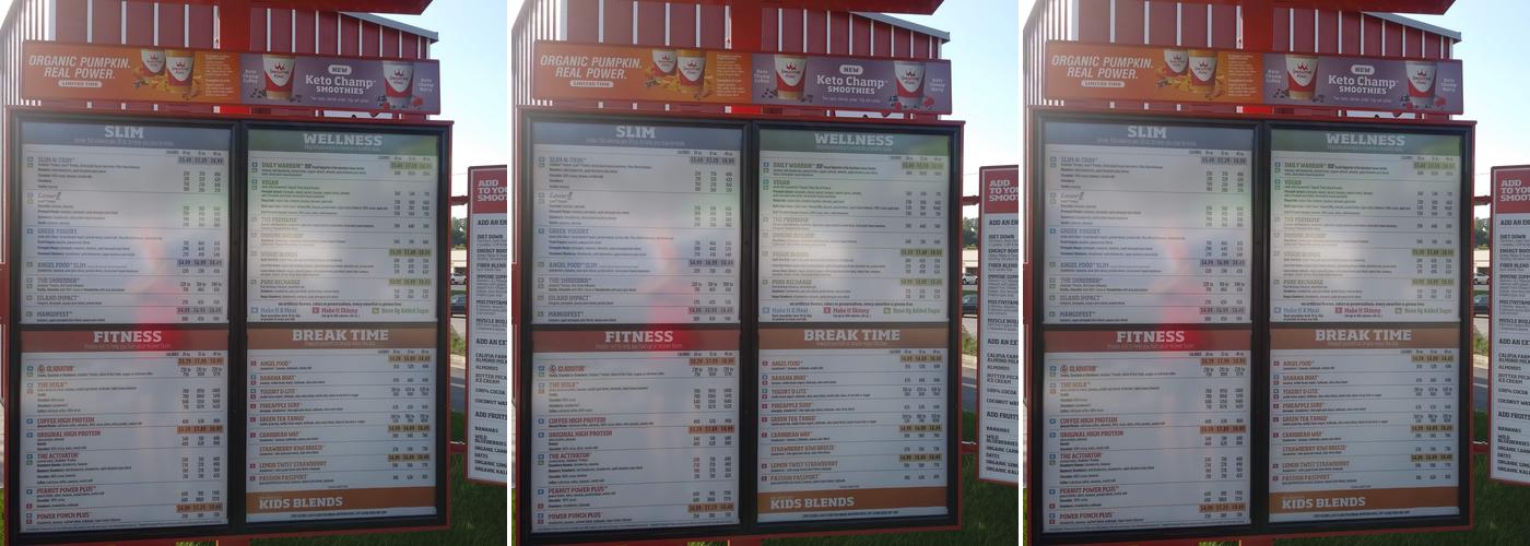 Smoothie King Menu