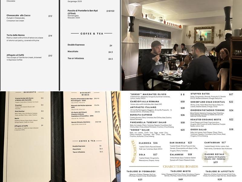 Sorso' Menu