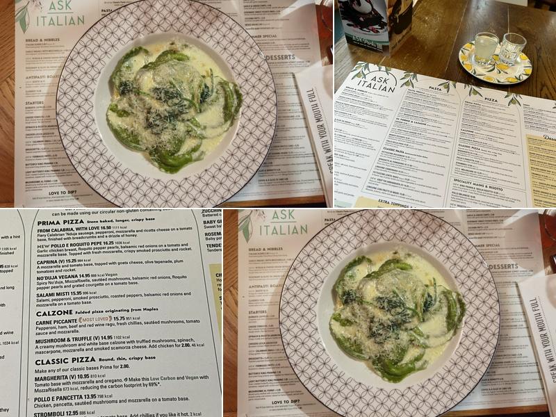 ASK Italian Menu