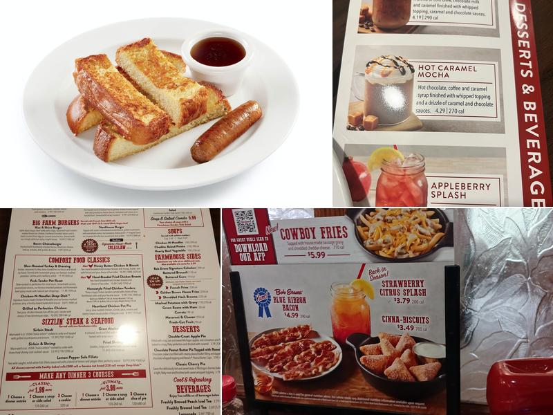 Bob Evans Menu