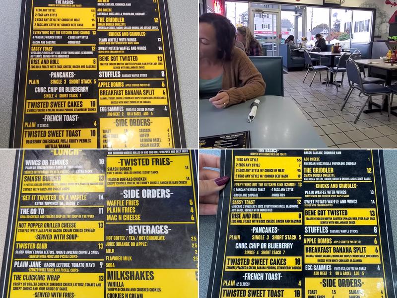 Twisted Griddle Menu