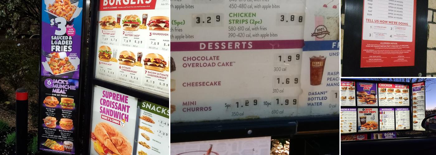 Jack In The Box Menu