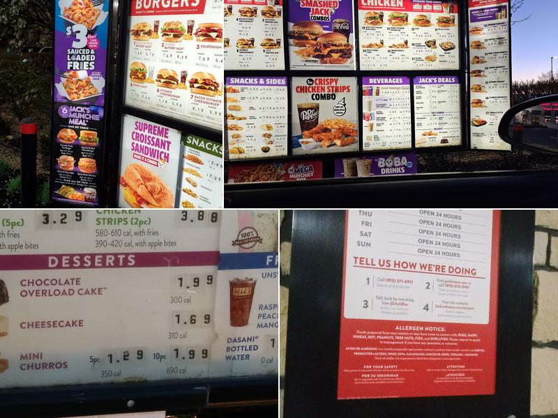 Jack In The Box Menu