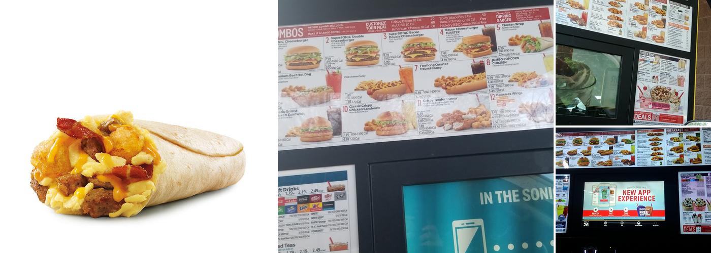 Sonic Drive-In Menu