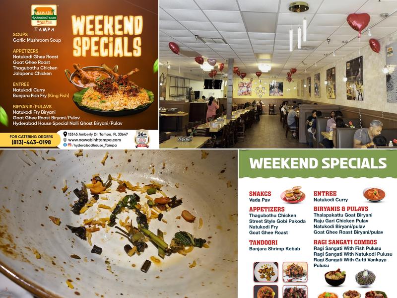 Nawabi Hyderabad House Tampa Menu