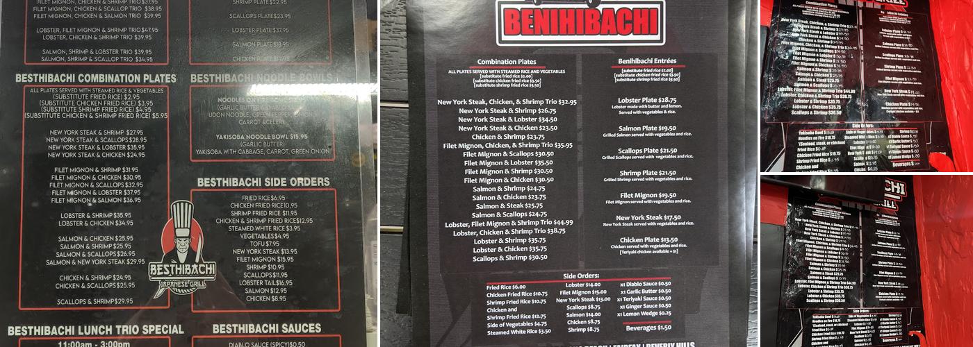 Besthibachi Menu