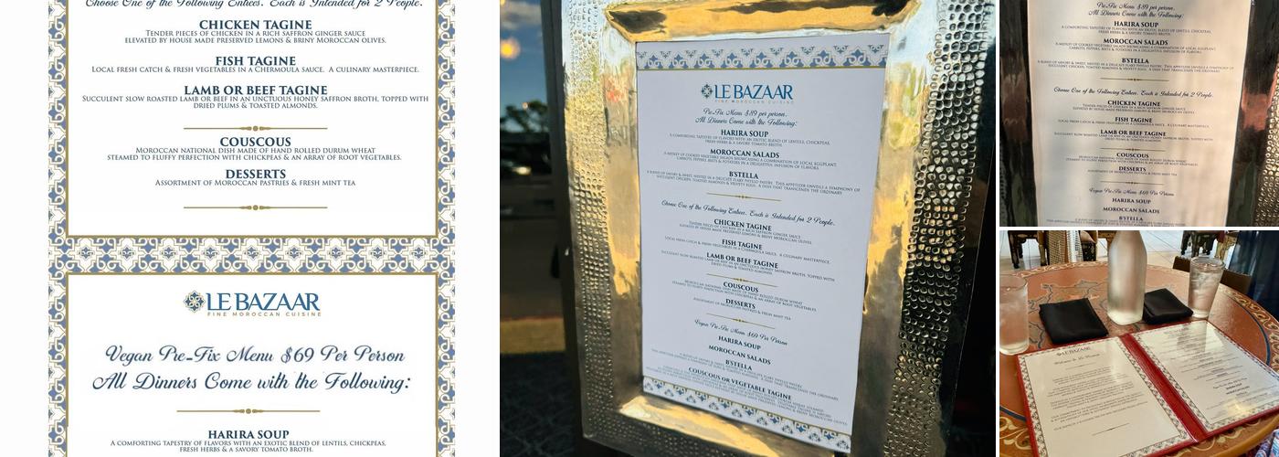 Le Bazaar Maui Menu