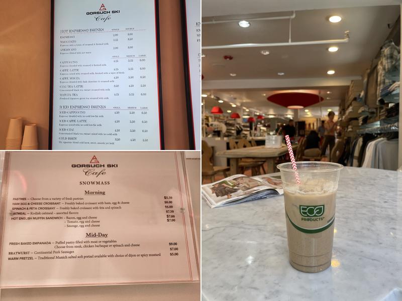 Gorsuch Ski Cafe Menu