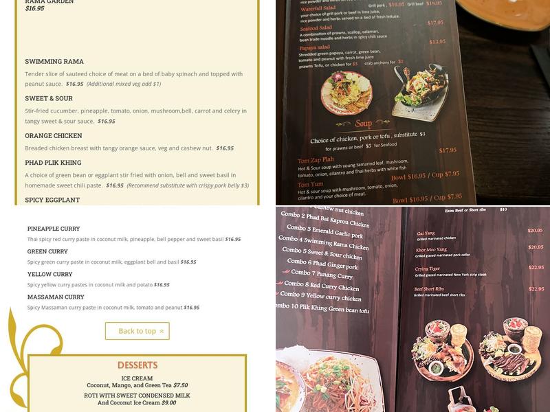 All Thai Menu