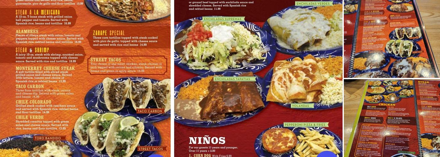 EL HERRADERO MEXICAN GRILL Menu