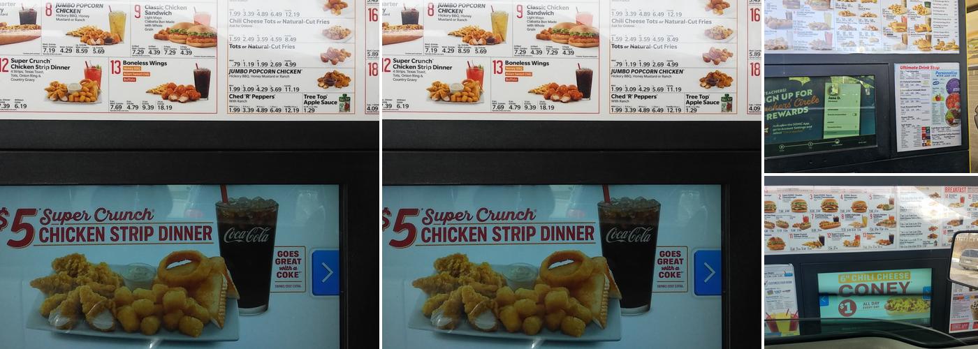 Sonic Drive-In Menu