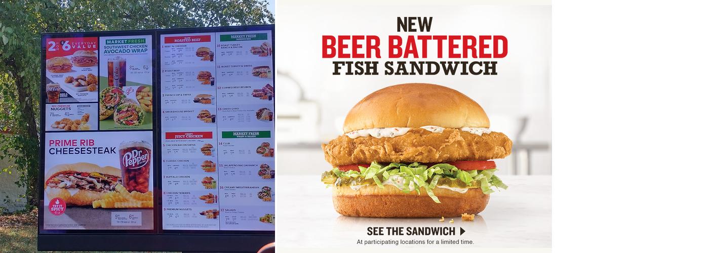 Arby's Menu