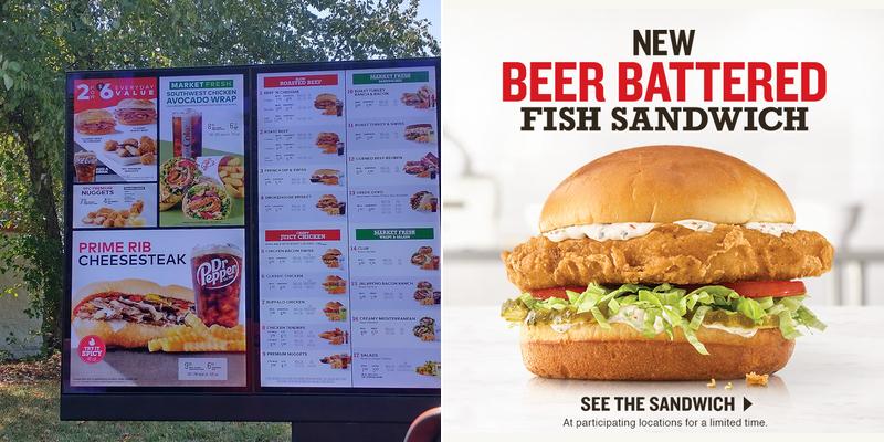 Arby's Menu