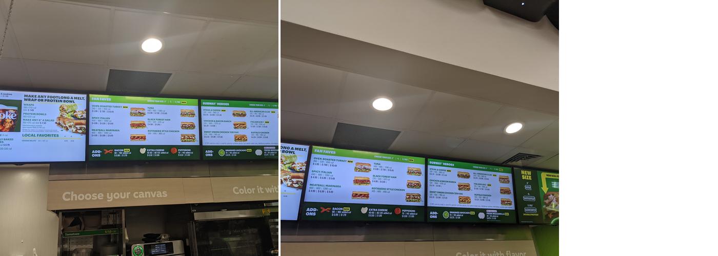 Subway Menu