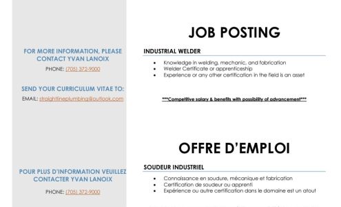 Straight Line Plumbing & Mechanical 144 Fontaine Dr, Hearst Ontario P0L 1N0