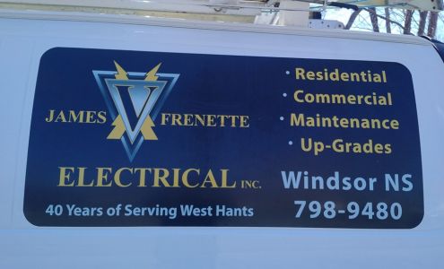 James V Frenette Electrical Inc 588 Wiley Ave, Windsor Nova Scotia B0N 2T0