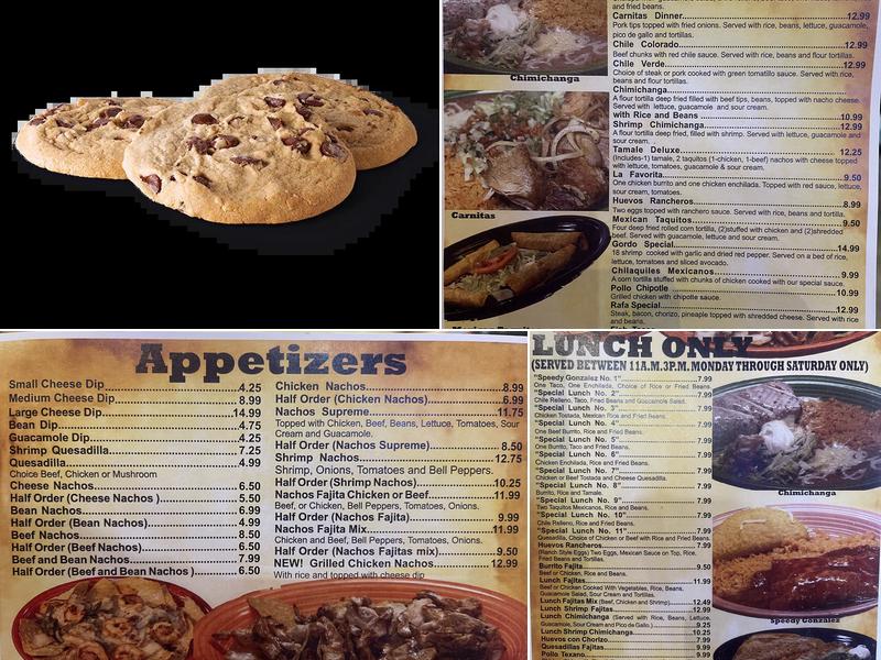 Subway Menu