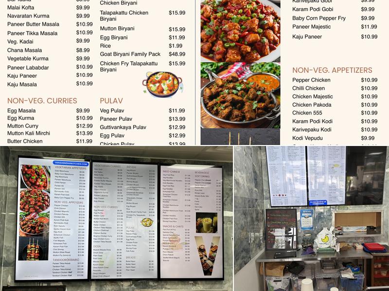Varahi Indian Kitchen Menu