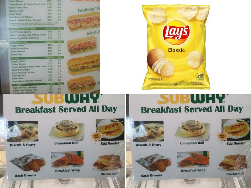 Subway Menu