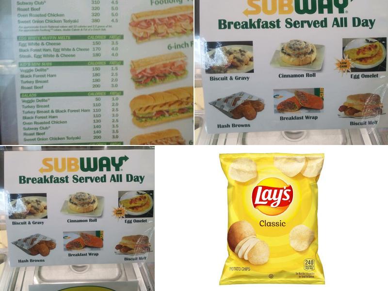 Subway Menu