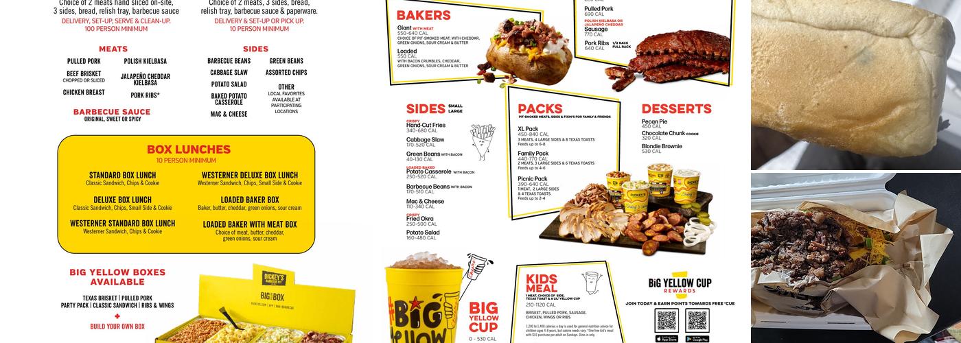 Dickey's Barbecue Pit Menu