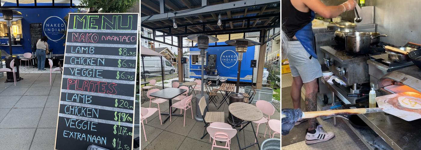 Naked Indian PDX Menu