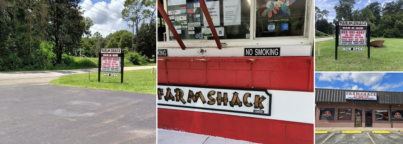 Southern Style Farmshack Bar B Que Menu