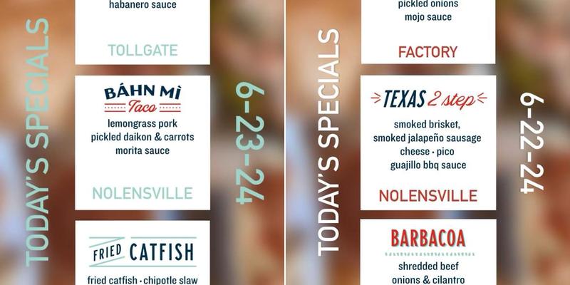 Mojo’s Tacos - Nolensville Menu