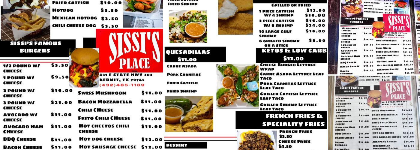 Sissi’s Place Menu