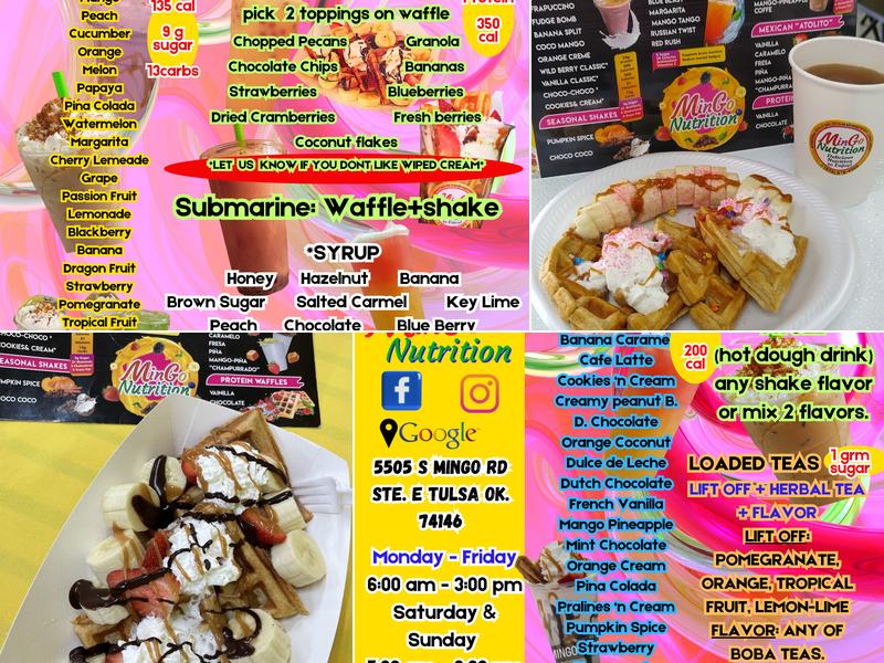 Mingo Nutrition Menu