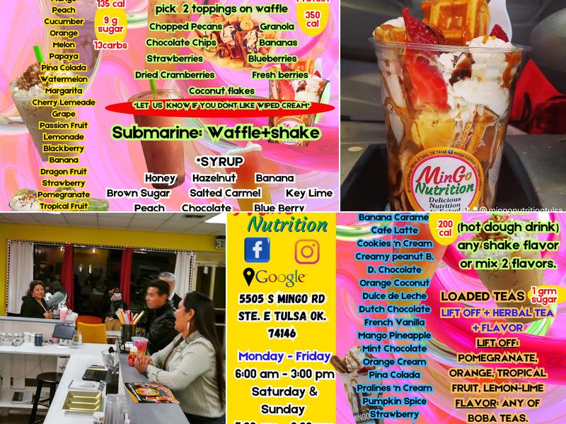 Mingo Nutrition Menu