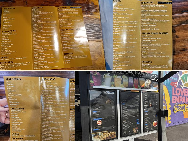 Empanola Ocean Springs Menu