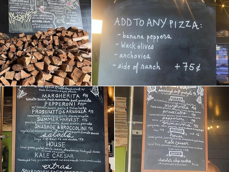 Ample Pizza Menu