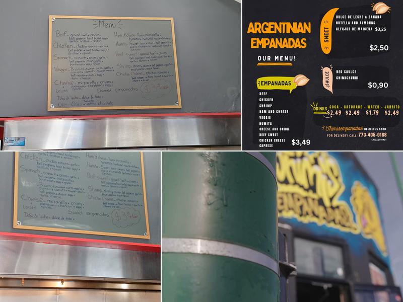 THIMI'S EMPANADAS Menu