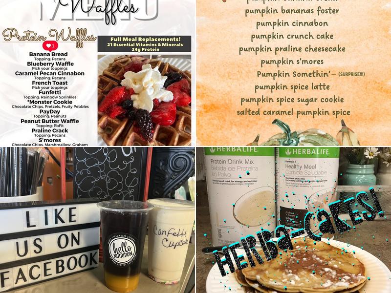 Hello Nutrition Menu