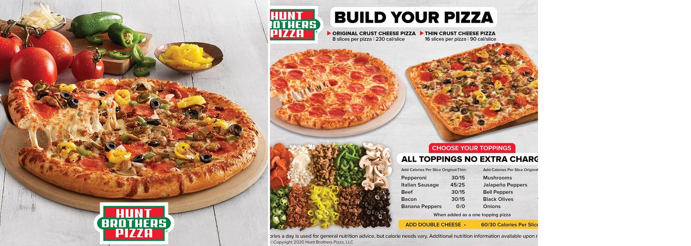 Hunt Brothers Pizza Menu