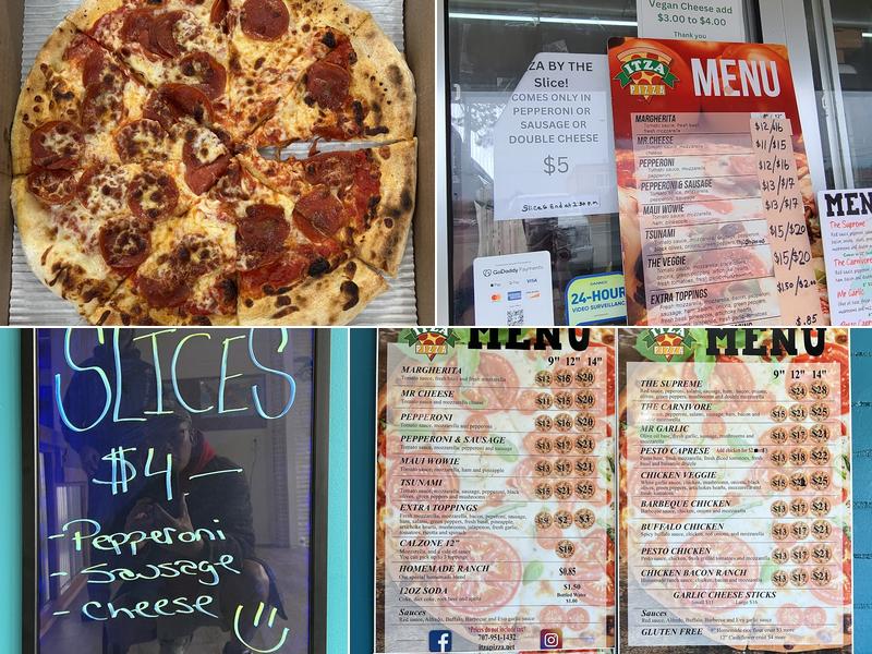 ITZA Pizza Menu