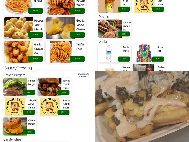 Between 2 Buns Menu