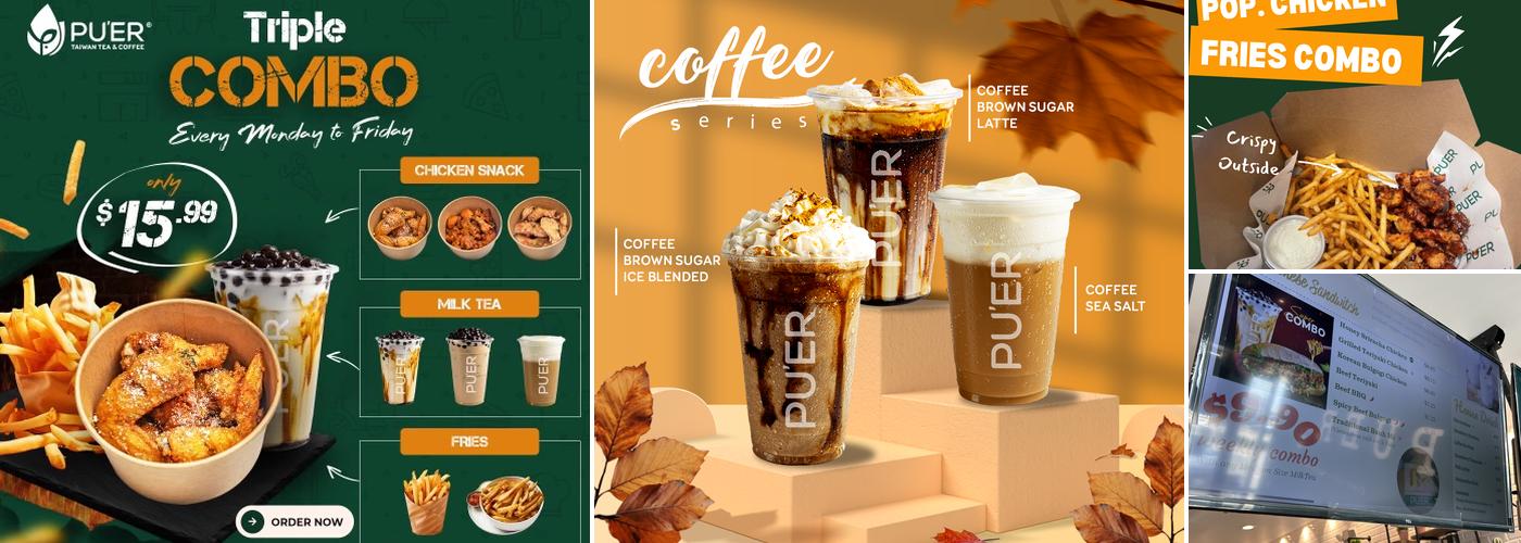 Puer Tea and Coffee Menu