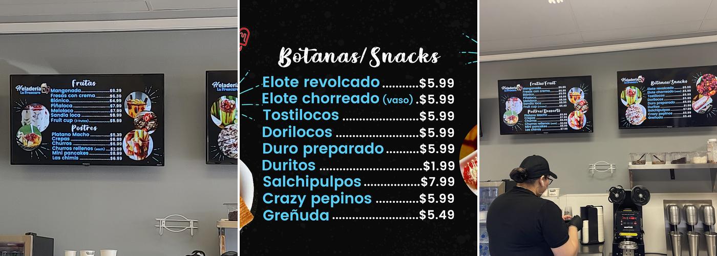 Heladería La Frescura Menu