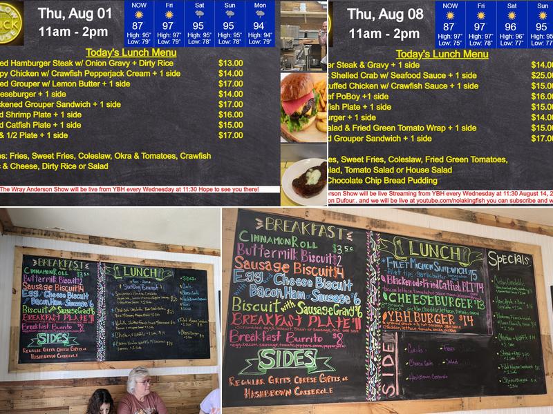 Yellow Brick House Menu