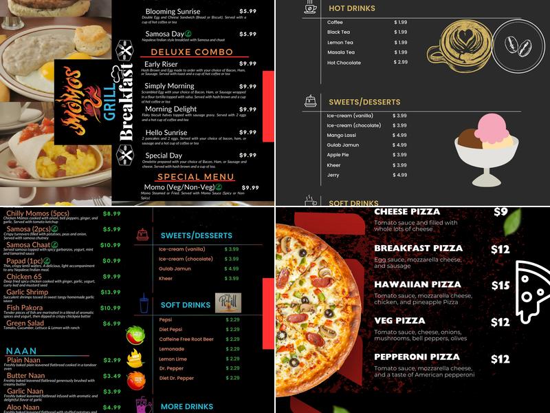 Momos & Grill Menu