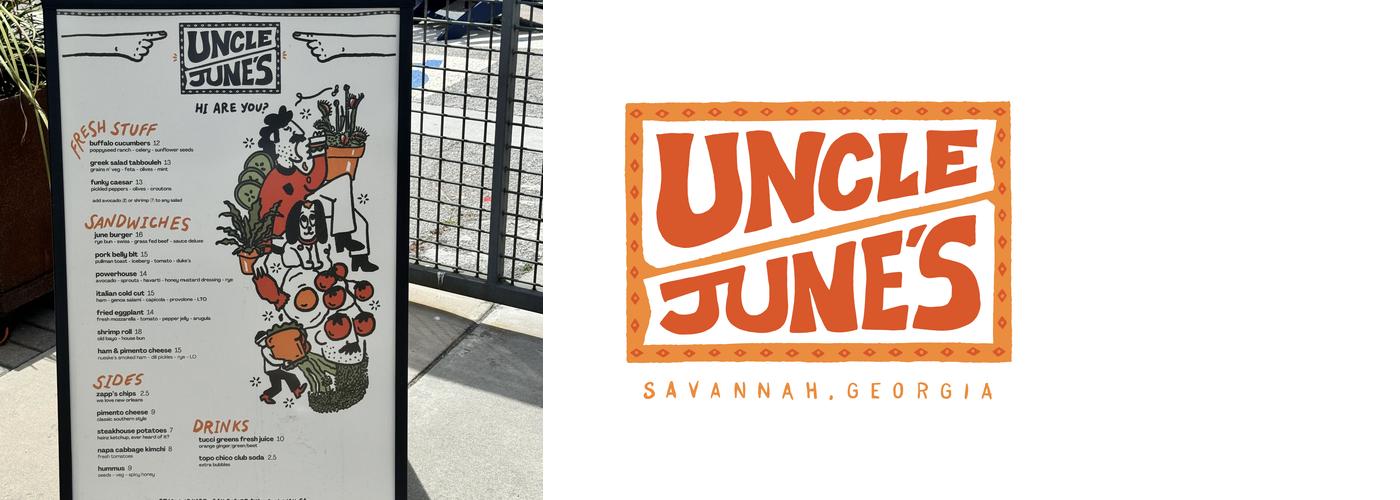 Uncle June's Menu