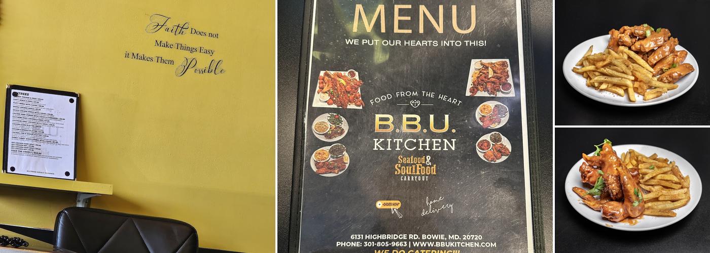 B.B.U. Kitchen Bowie Menu